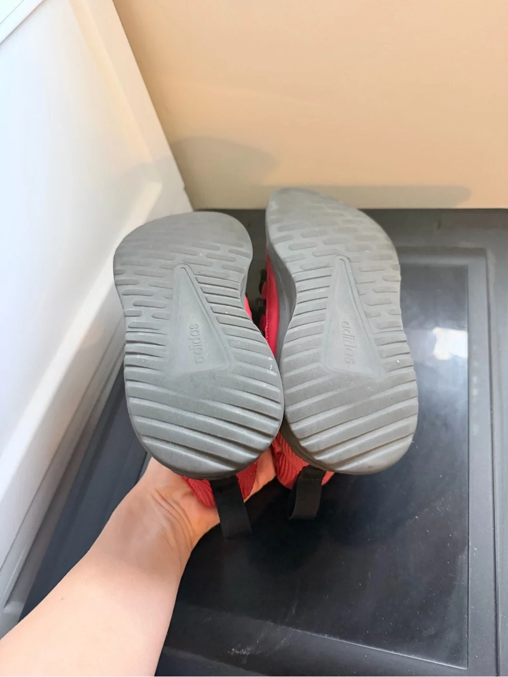 Adidas Kids Red Slip-On Athletic Sneakers Lite Racers